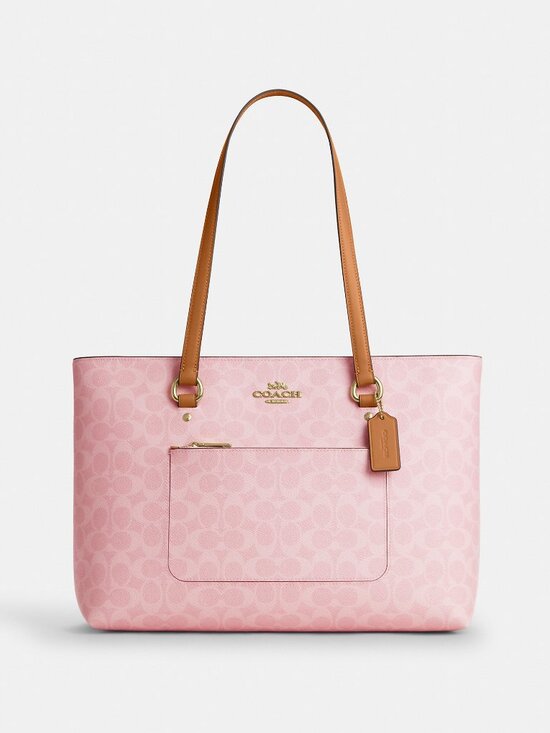 Coach Handbags - Coach Outlet Station Tote Bag In Signature Canvas